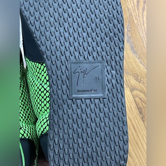 Giuseppe Zanotti JIMI RUNNING Sneakers Black And Green Made In Italty Mens 41 - Picture 11 of 12